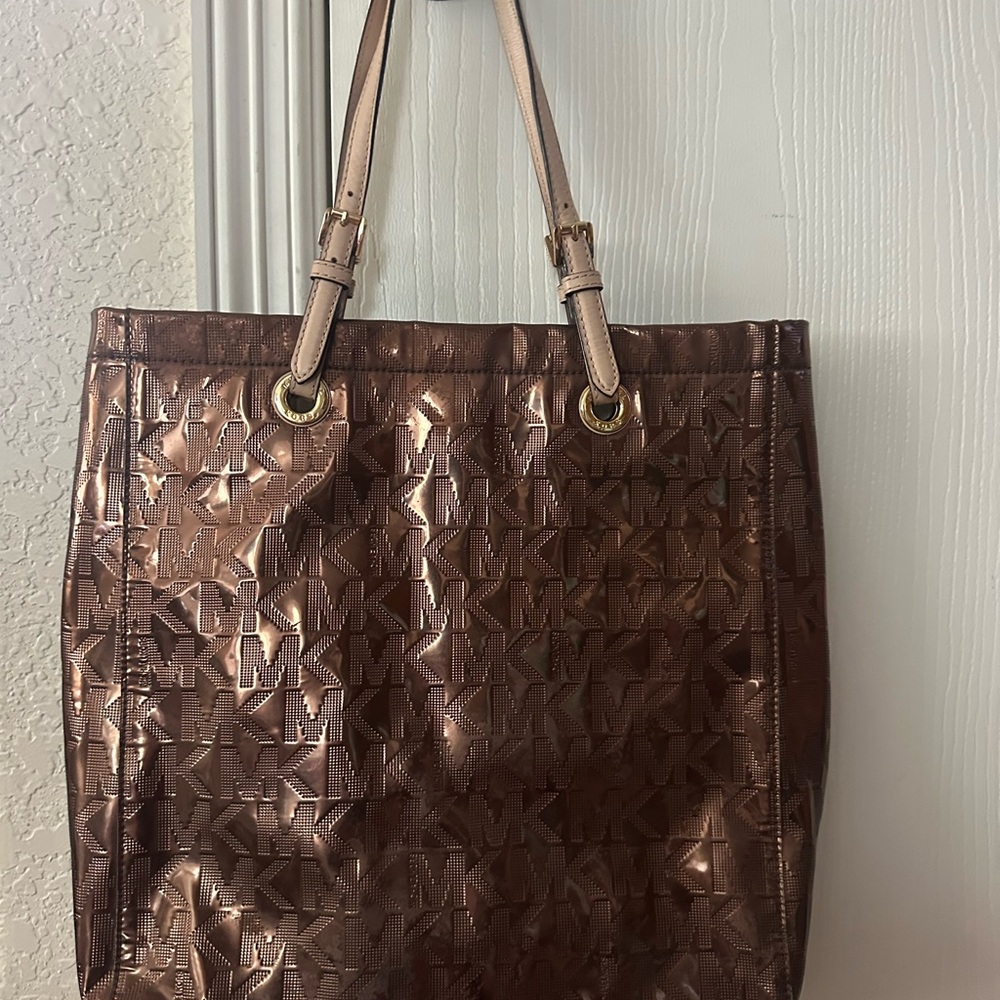 Michael Kors Metallic Brown Tote